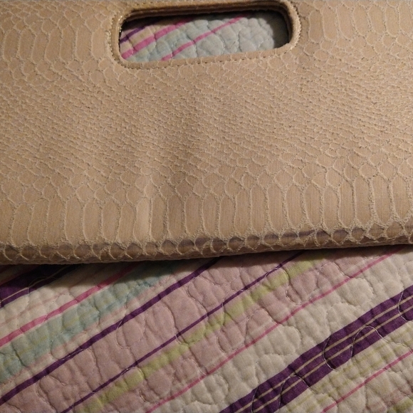 Vintage faux Snake skin print envelope Giannini purse 👜 - Picture 14 of 16